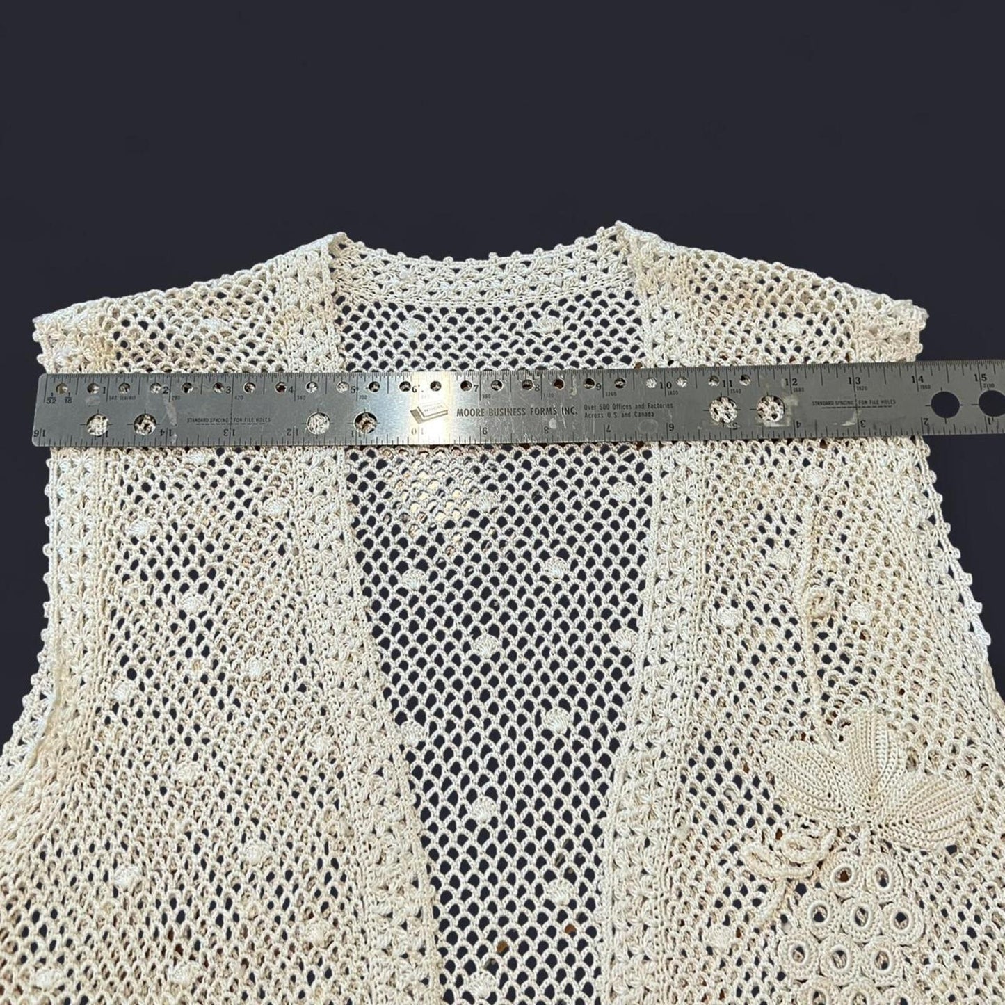 Vintage 90s Y2K Crochet Vest Lace Tank