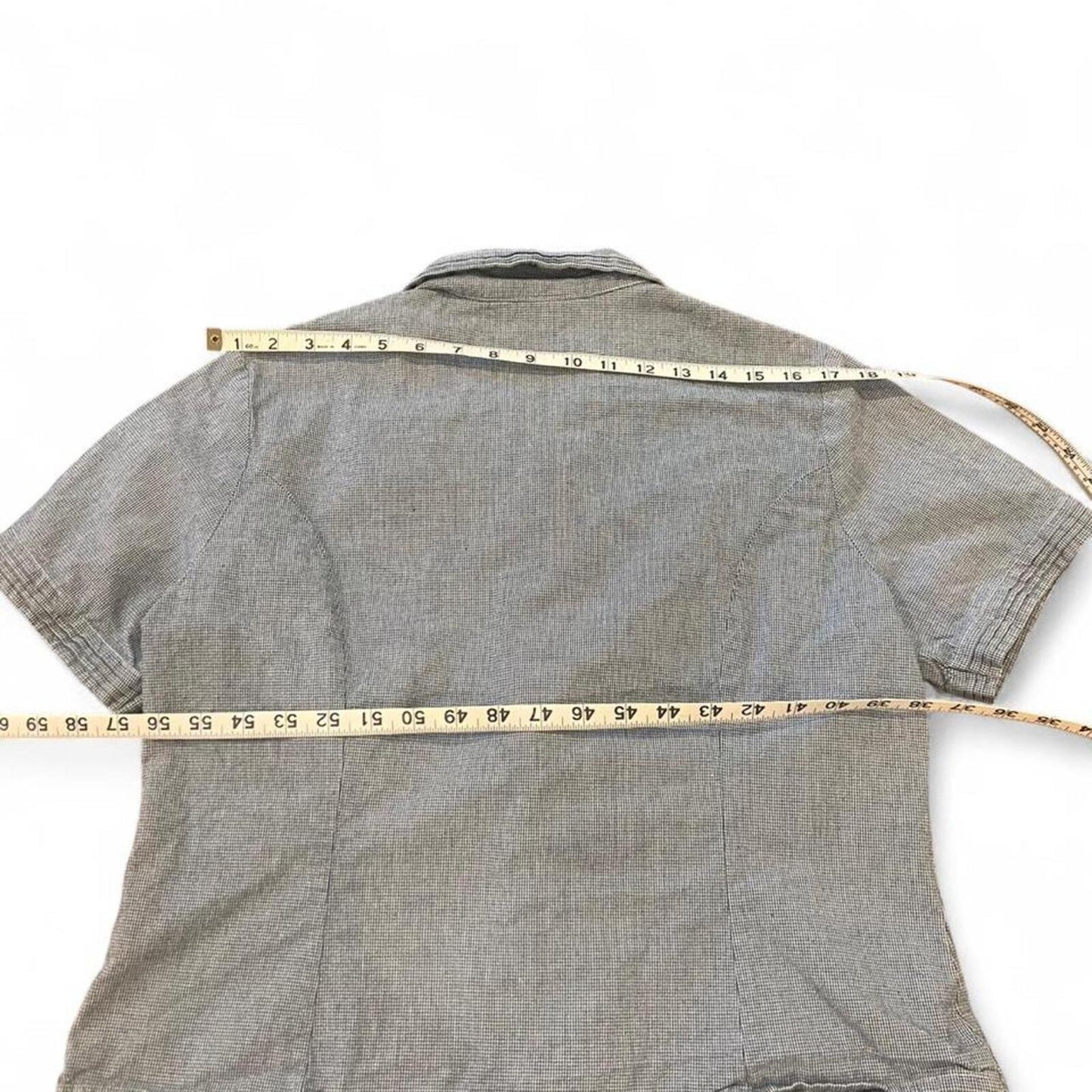 Vintage 90’s Micro Check Chambray Button Up