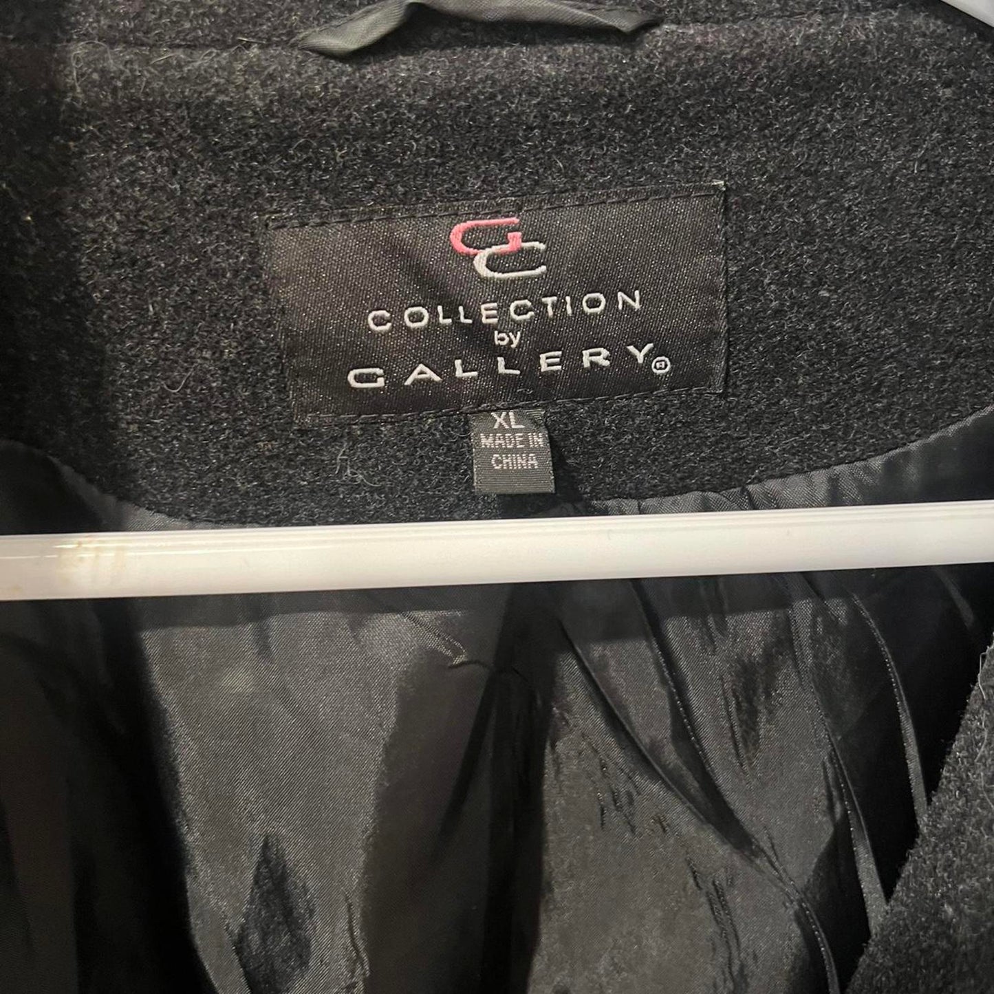 Y2K Black Wool Coat