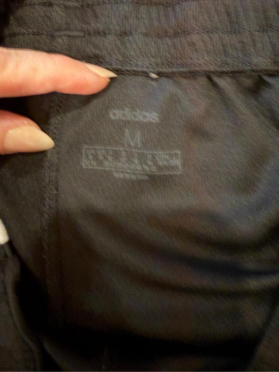 Adidas Black 3 Stripe Running Shorts