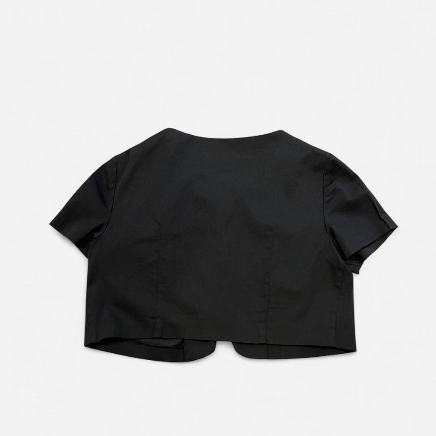 Y2K Black Cropped  Going Out Top