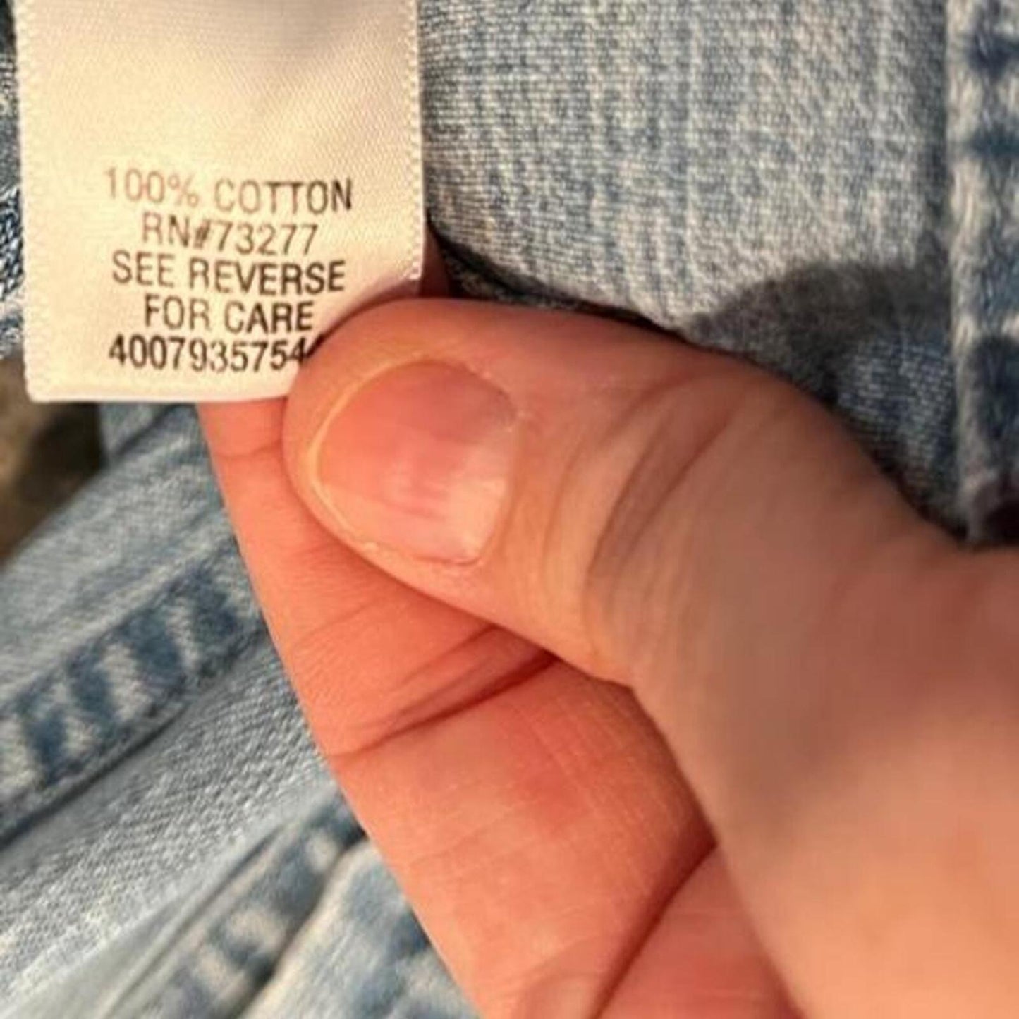 Vintage Light Wash Denim Button Up Shirt Oversized 90s Y2K
