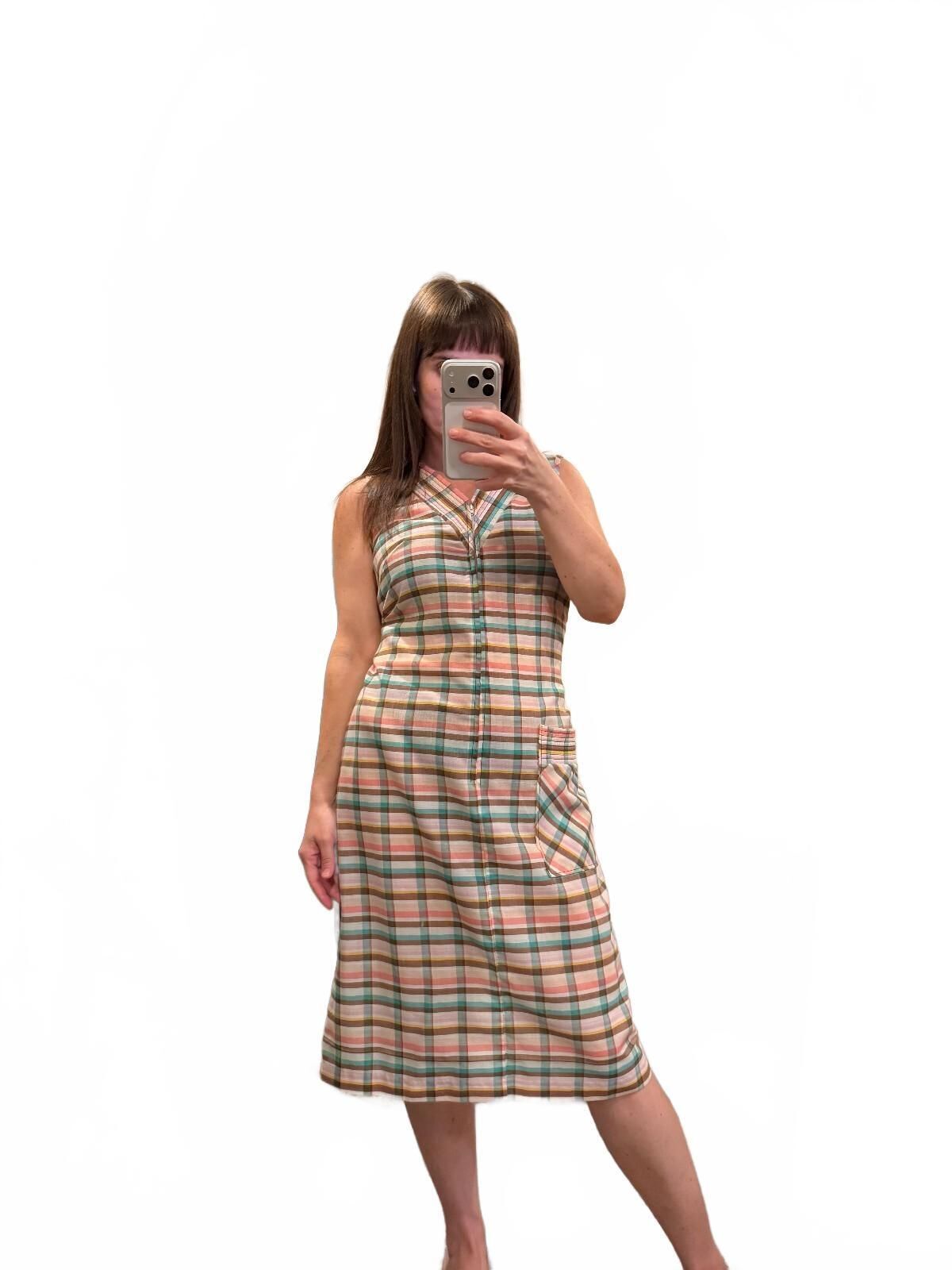 Vintage 90s Plaid Dress