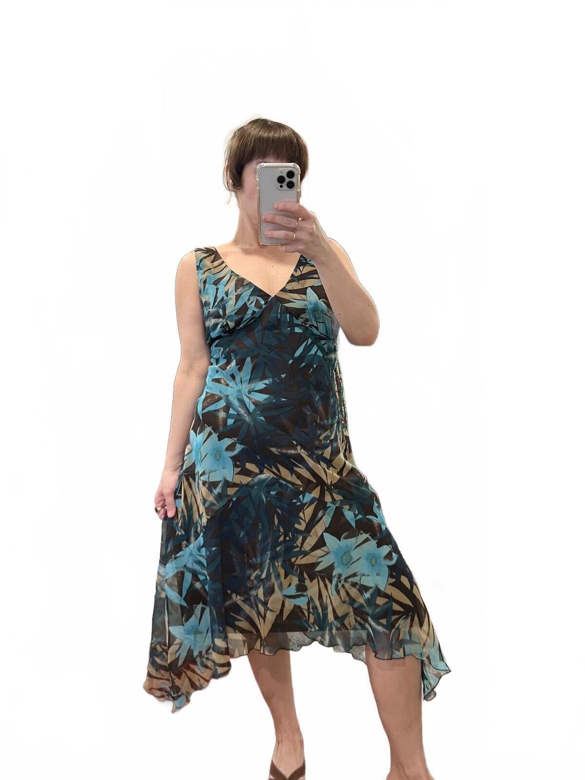 Vintage Y2K Handkerchief Floral Dress
