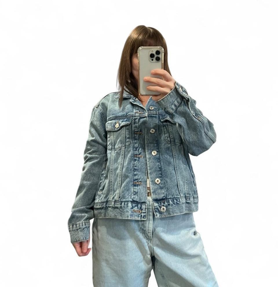 Vintage Light Wash Denim Trucker Jacket