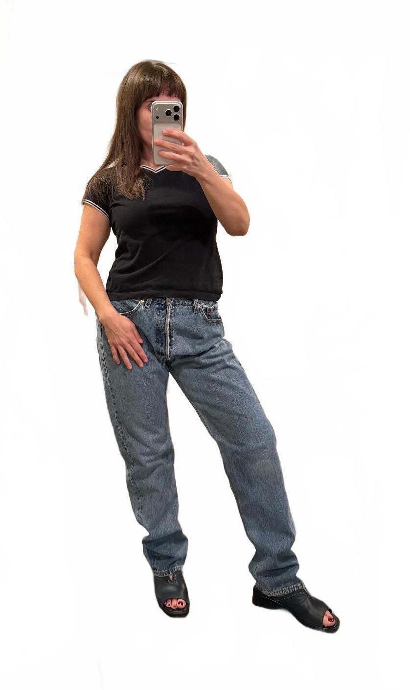 Vintage 90s Levi’s 501 Light Wash High Rise Jeans