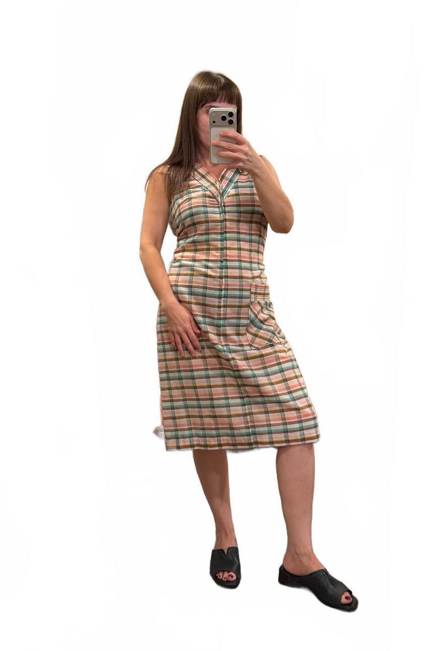 Vintage 90s Plaid Dress